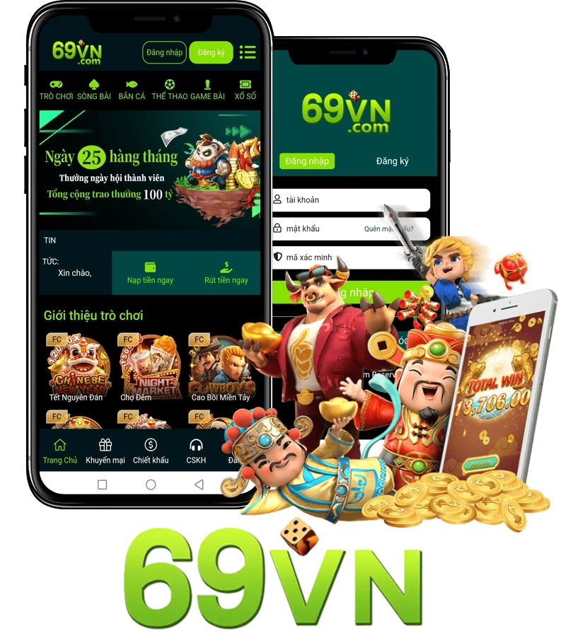 Ứng dụng 69VN trên điện thoại